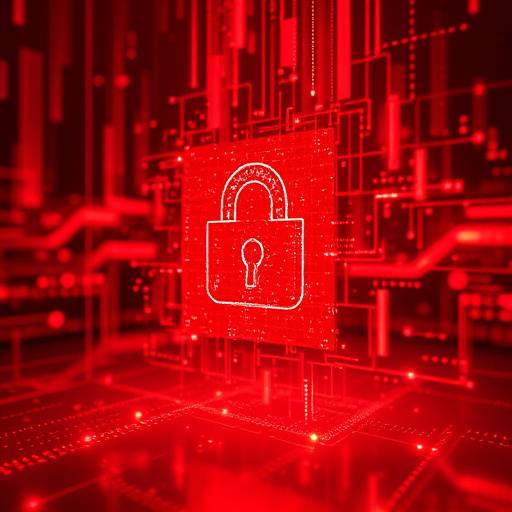 Red digital abstracta, representando la protección de datos en la era digital